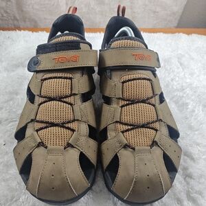 Teva Deacon Brown Water Hiking Sandals Hook & Loop Men's Size 12 Outdoor Comfort